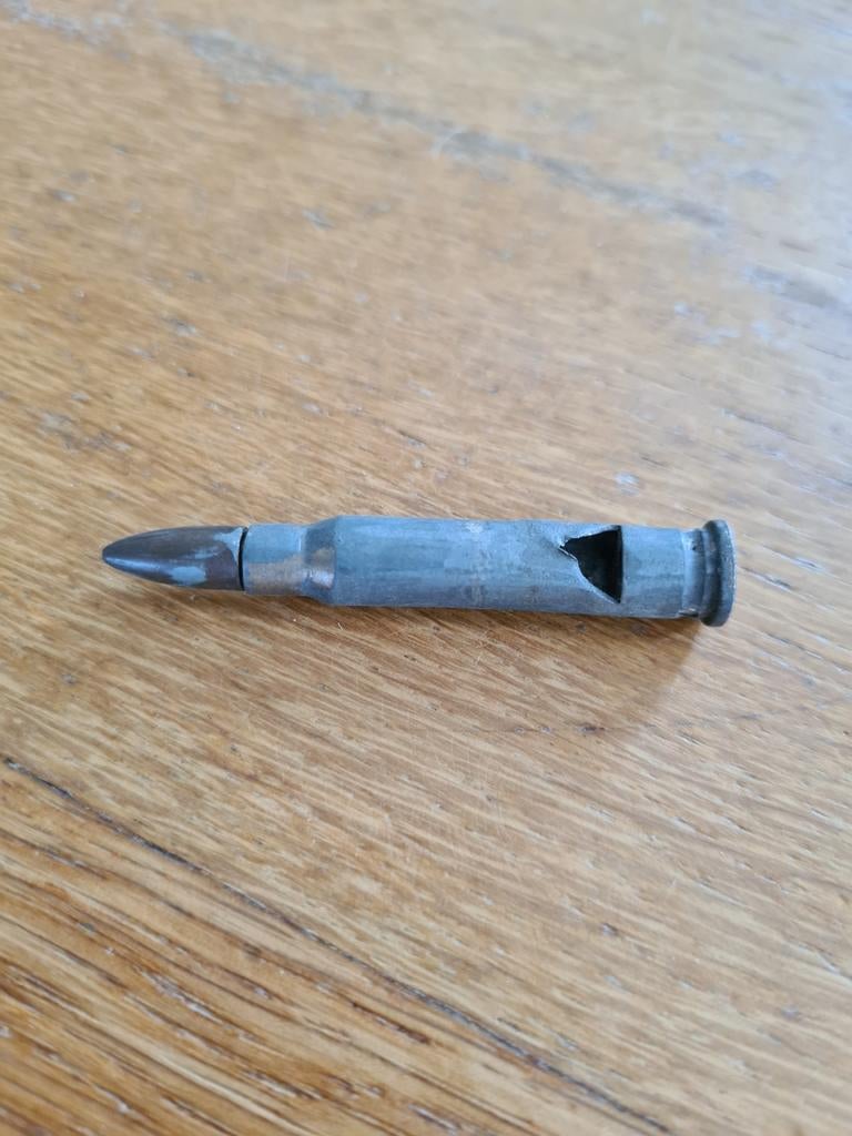 Bijzonder trench art fluitje, Verzamelen, Militaria | Algemeen, Ophalen of Verzenden, Landmacht