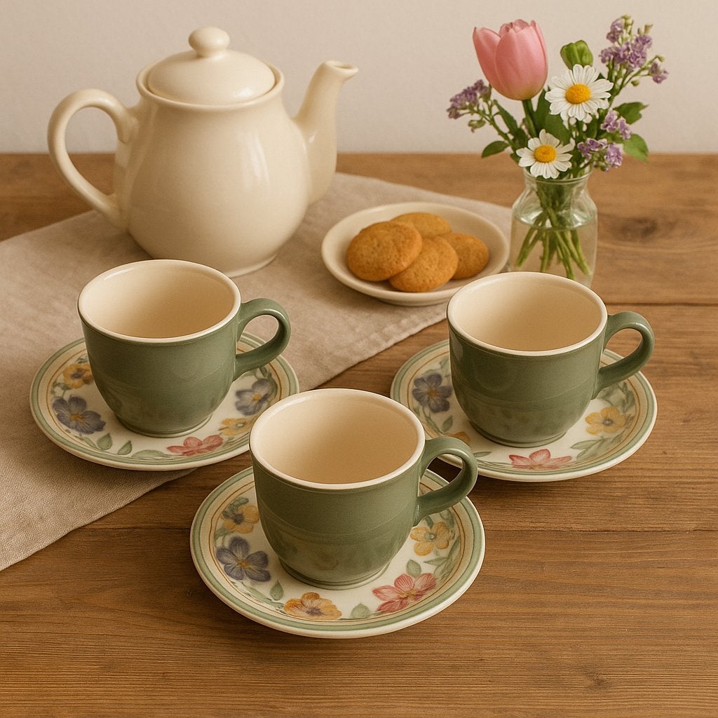 3 Diltons Staffordshire Tableware kop en schotels, Huis en Inrichting, Overige merken, Keramiek, Vintage, Ophalen of Verzenden