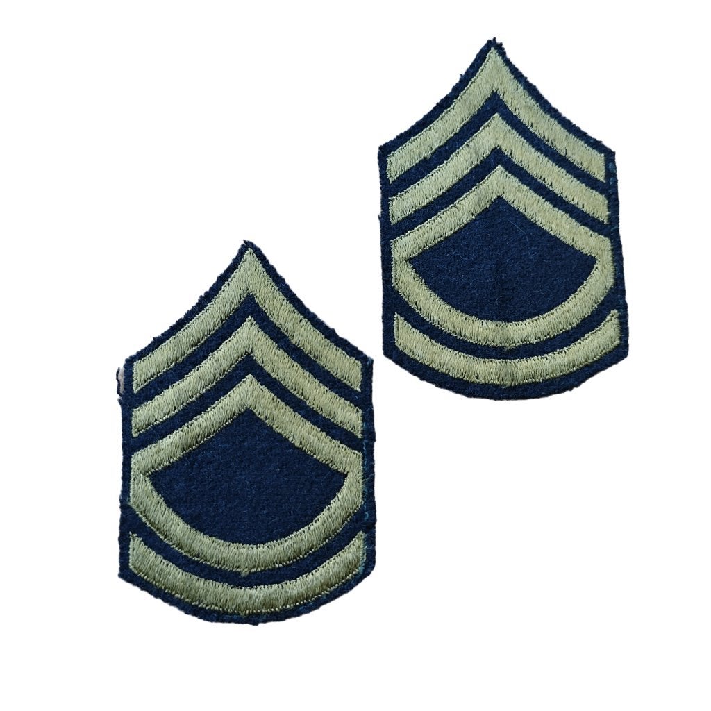 WWII US Technical Sergeant Rank Stripes, Ophalen of Verzenden, Amerika, Embleem of Badge