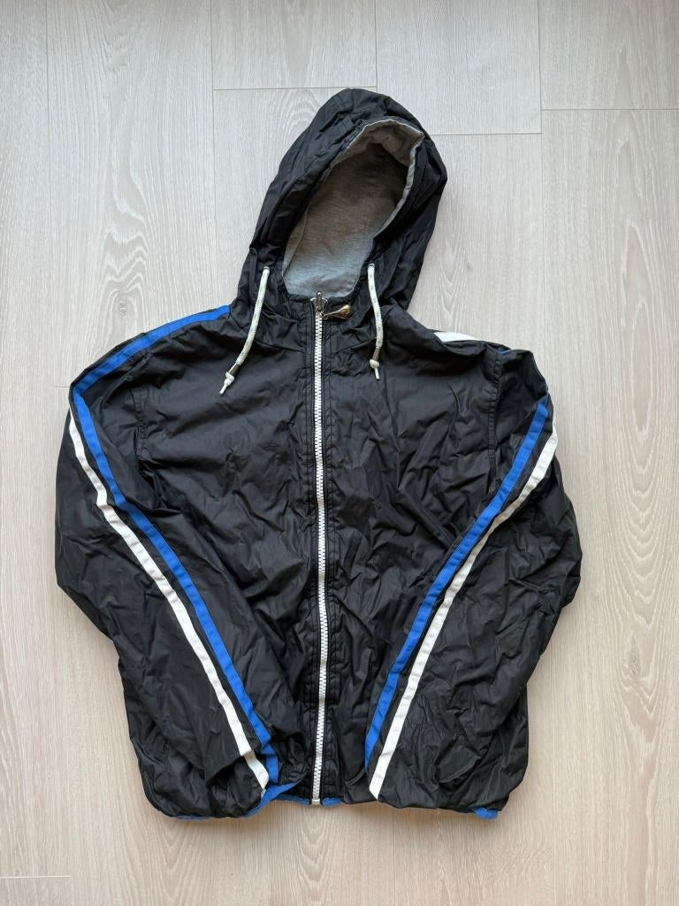 Vintage Reversible Regen Jas S, Zwart, Vintage, ..., Ophalen of Verzenden