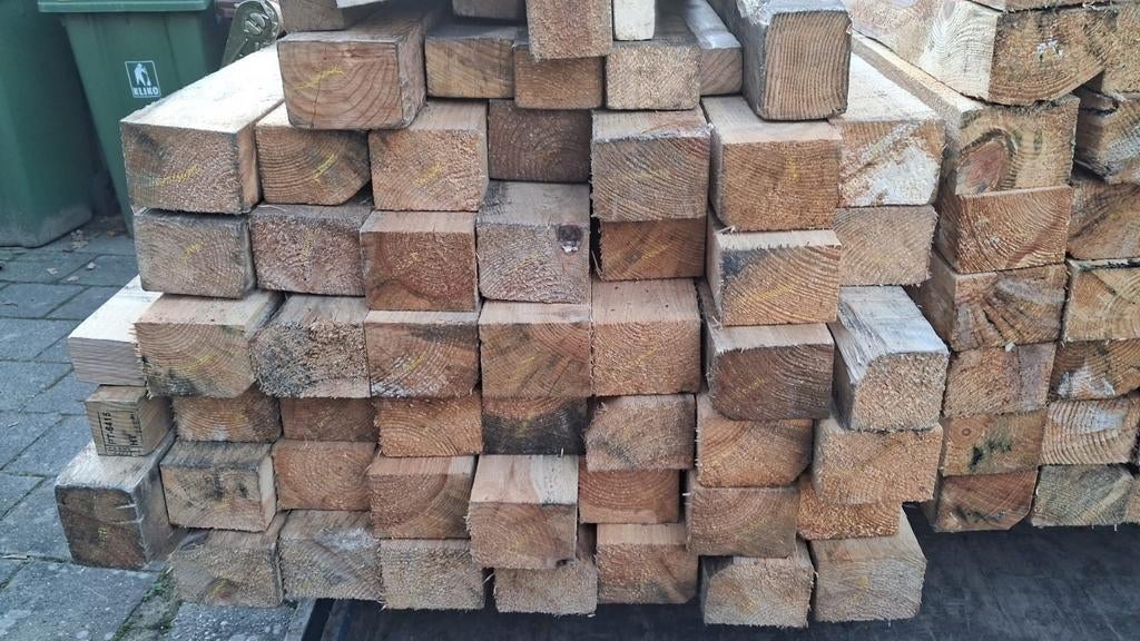 Balken 10x7,5 x 240 lang, Ophalen, Balk, Vuren, 50 mm of meer