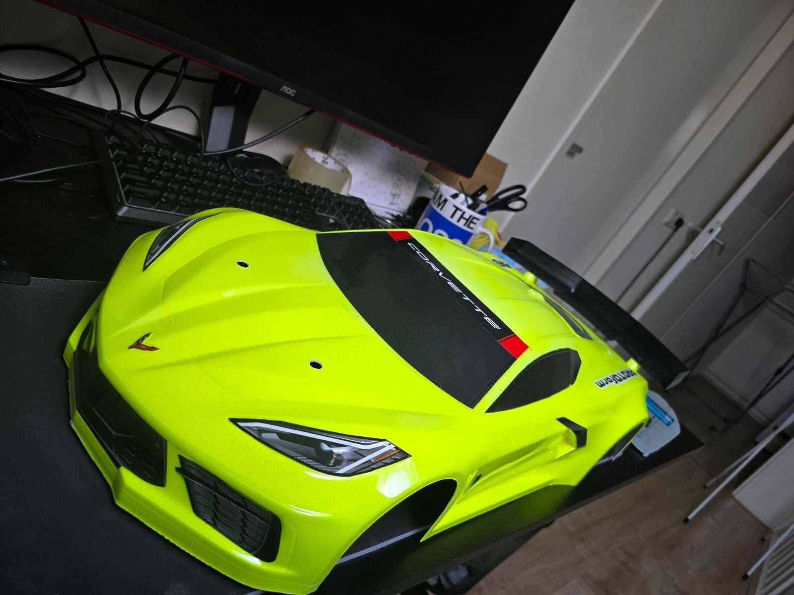 Proline Chevrolet Corvette C8 Body 1/7 Arrma, Elektro, Nieuw, Ophalen of Verzenden, Auto onroad