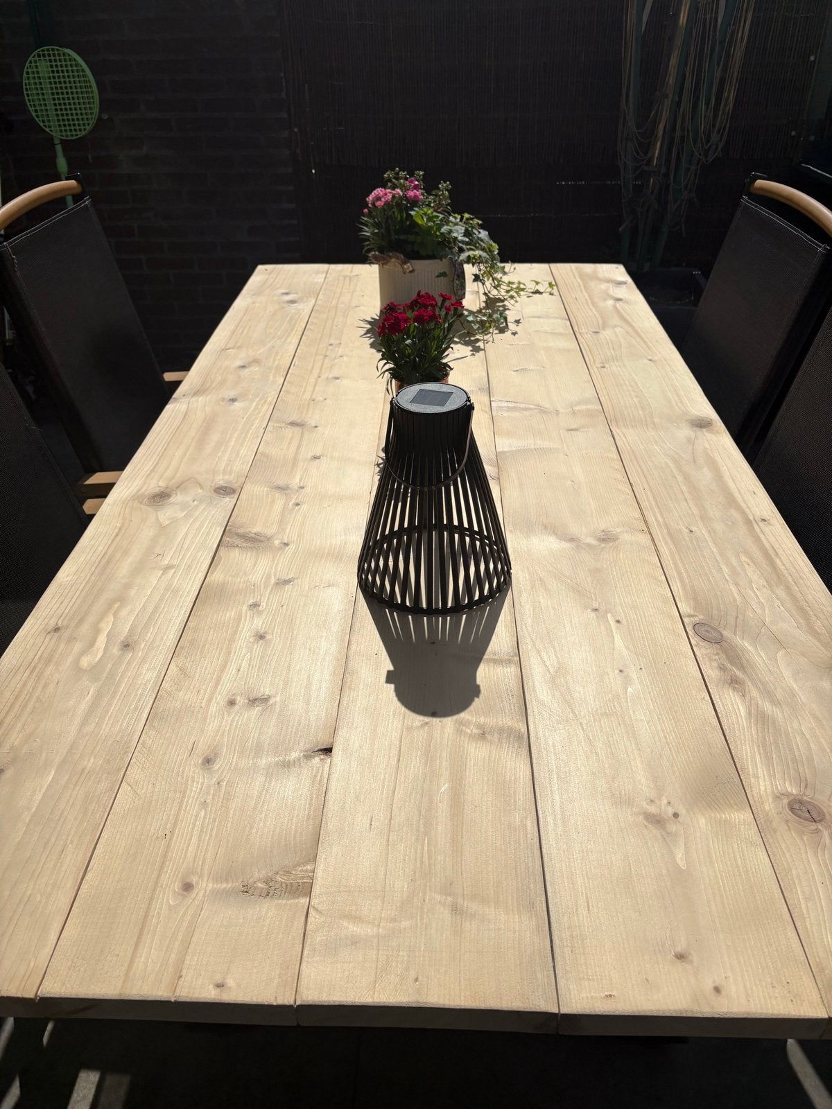 Zelfgemaakte steigerhouten tafel 200x100cm, Ophalen, Nieuw, Rechthoekig, Hout
