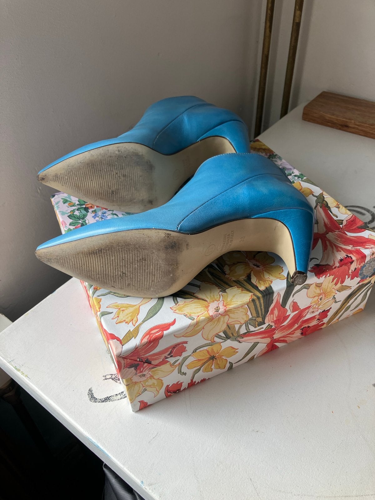 Noë Antwerpen Enkellaarzen - Maat 38, Ophalen of Verzenden, Gedragen, Blauw, Lage of Enkellaarzen