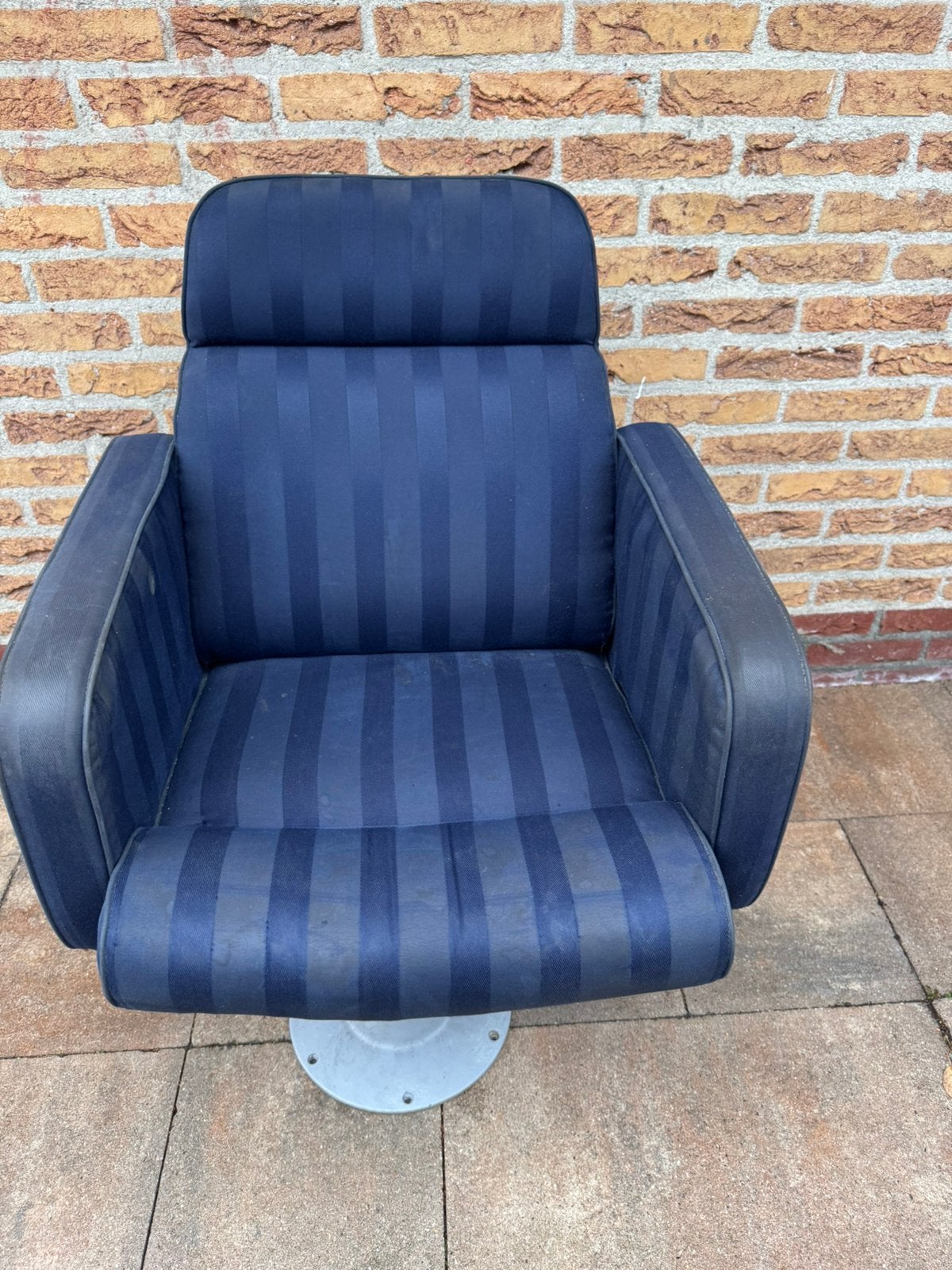 Bootstoel / stuurstoel, Ophalen, Gebruikt, Blauw, Boot