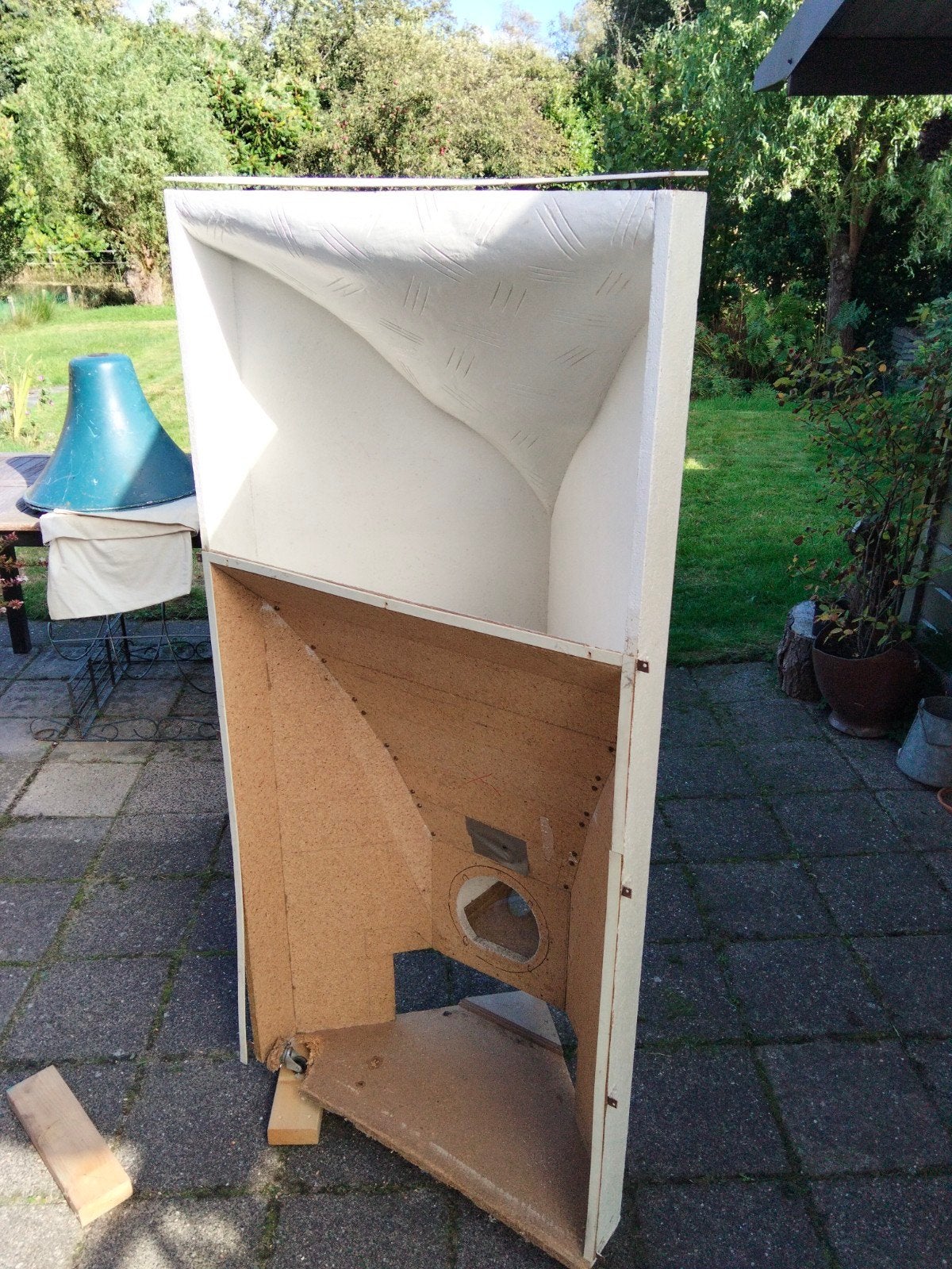 Corner_Horn voor 8 inch driver (Lowther), Audio, Tv en Foto, Gebruikt, Overige typen, Minder dan 60 watt, Ophalen