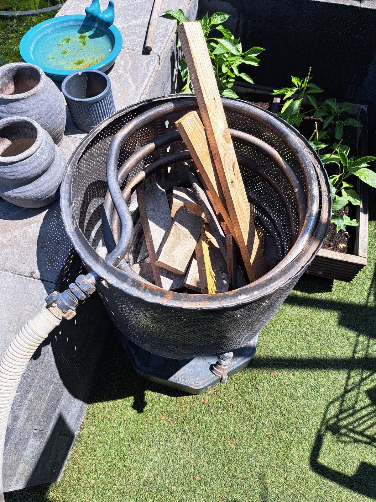 Zwembad/hottub verwarming RVS  316 heatpipe., Ophalen, Gebruikt
