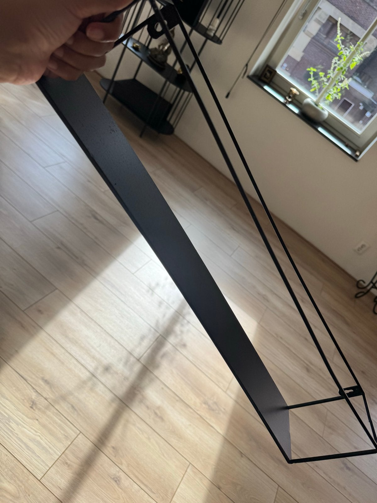 Zwart metalen wandrek/boekenplank, Ophalen of Verzenden, Nieuw