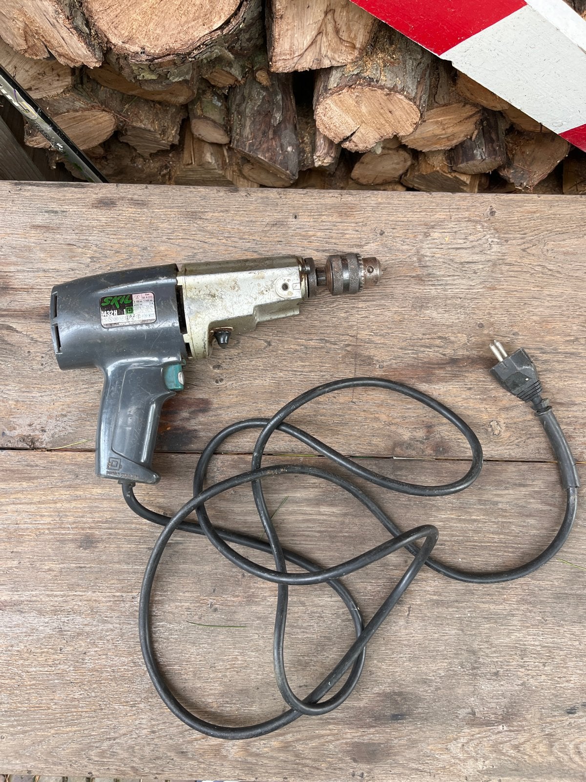 Skil 1432H vintage Boormachine - 400W, Variabele Snelheid, Boormachine, Gebruikt, Variabele snelheid, Ophalen of Verzenden