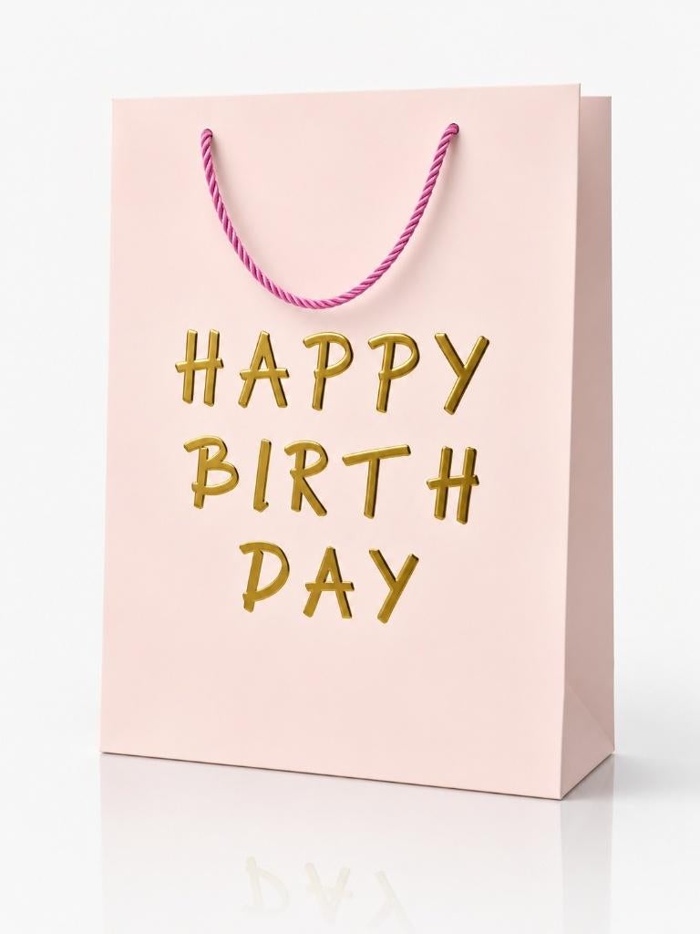 Partij lichtroze cadeautassen happy birthday, NHP International, Ophalen of Verzenden, Info@nhp-international.com, Verjaardag