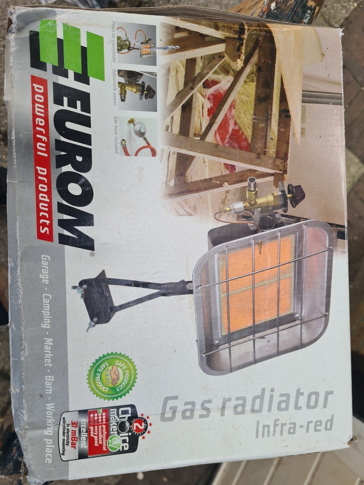 Eurom Gas Radiator Infra-rood Heater, Ophalen of Verzenden, Nieuw, Radiator