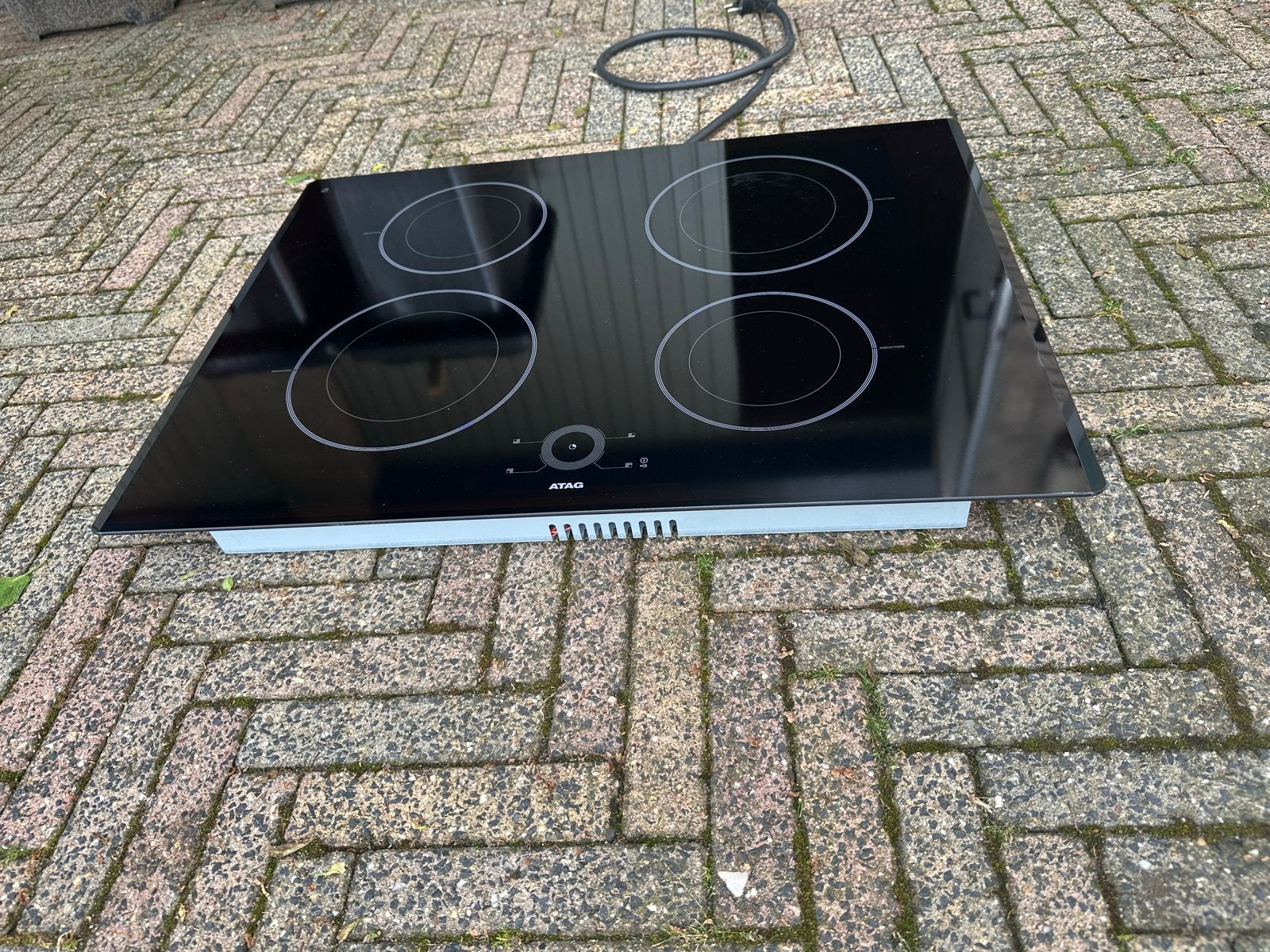 ATAG  hI7271E  inductie Kookplaat - 4 Kookzones, Ophalen, Gebruikt, 4 kookzones, Inbouw
