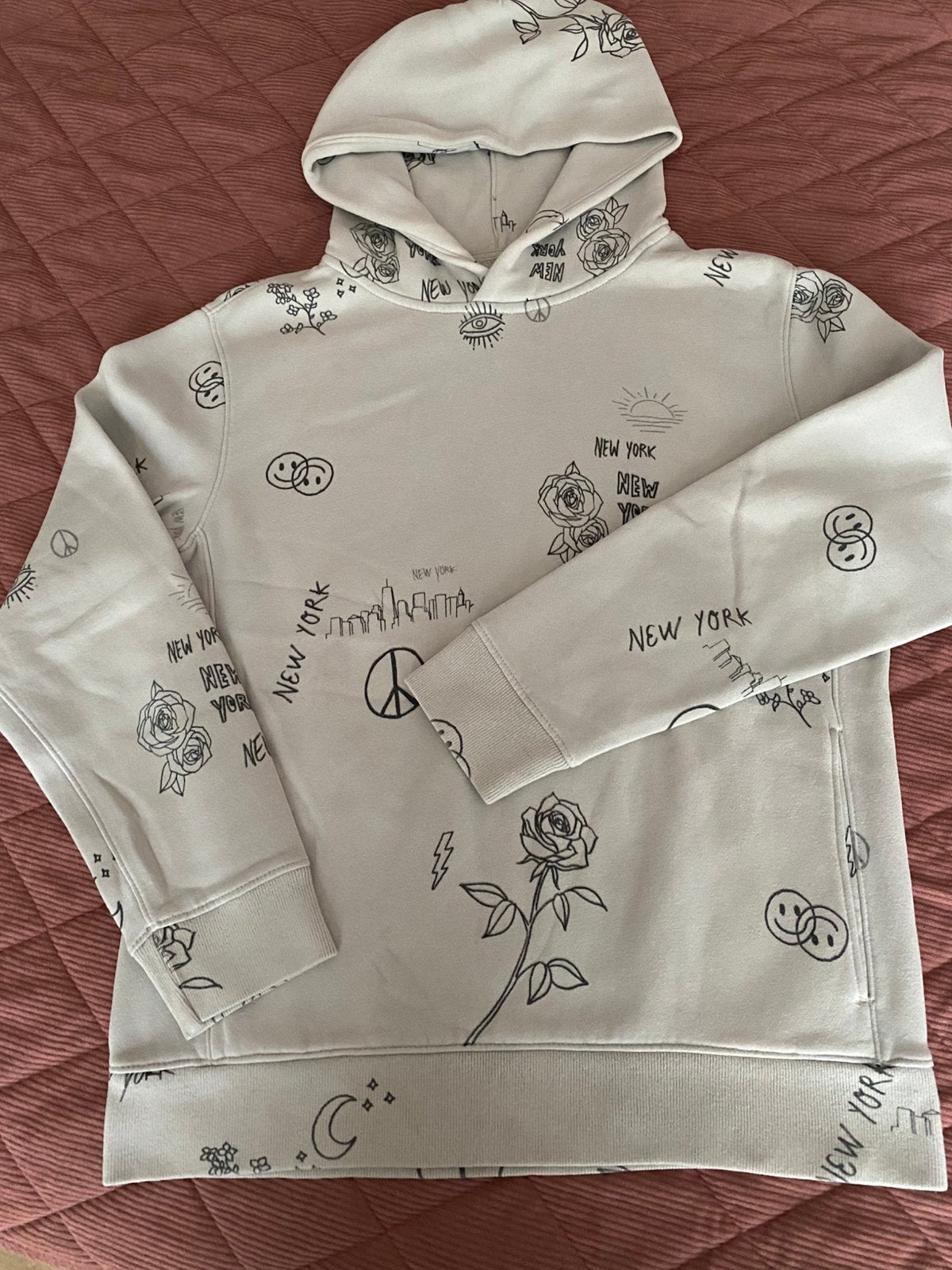Hoodie Abercrombie&Fitch S, Ophalen of Verzenden, Gedragen, Maat 46 (S) of kleiner, Beige