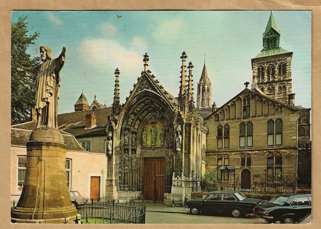 Oude ansichtkaart Maastricht: St. Servaas Kerk, Ophalen of Verzenden, 1960 tot 1980, Gelopen, Limburg