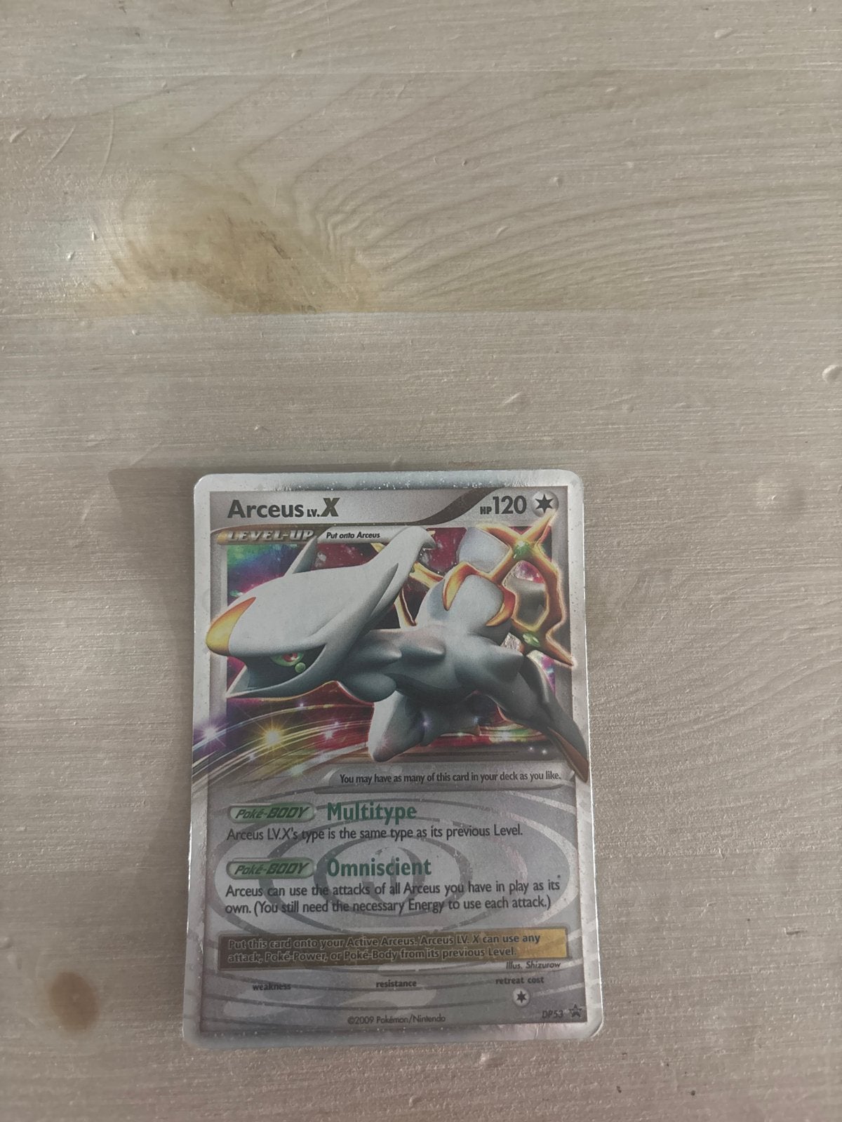 Arceus LV.X Pokémon kaart - Platinum Arceus set, Hobby en Vrije tijd, Verzamelkaartspellen | Pokémon, Ophalen of Verzenden, Gebruikt