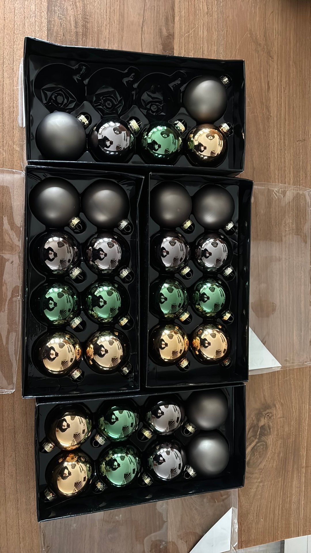 Glazen kerstballen, Ophalen of Verzenden, Zo goed als nieuw
