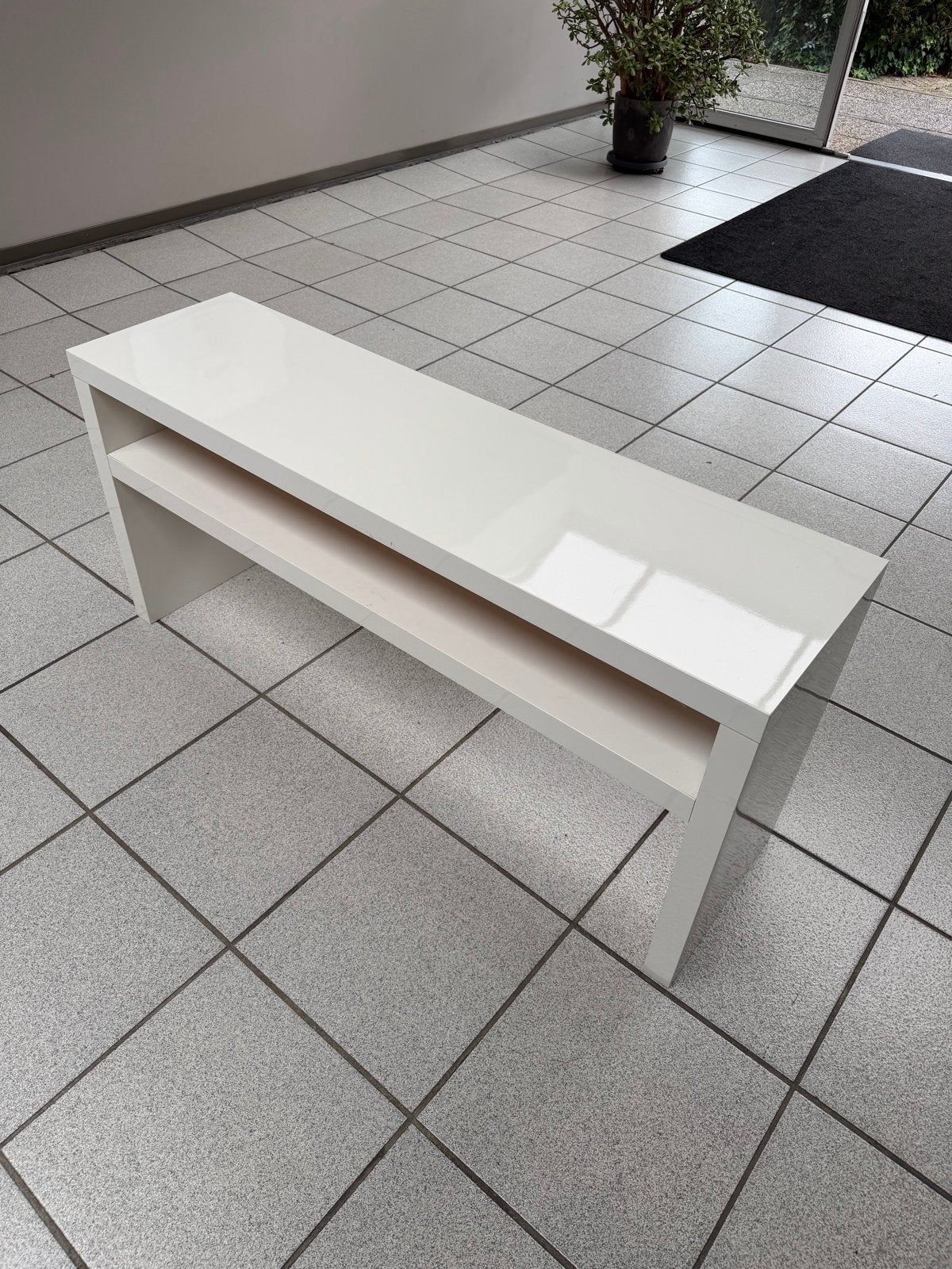 IKEA LACK TV-meubel bijzet tafel hoogglans wit, 50 – 75, Minder dan 50 cm, Gebruikt, 100 tot 150 cm
