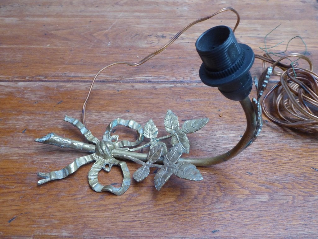 Barok messing wandlampje, Antiek en Kunst, Ophalen of Verzenden