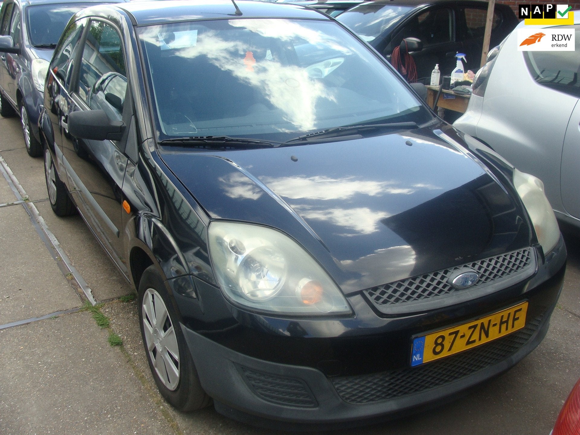 Ford Fiesta 1.3-8V Cool & Sound st bekr airco elek pak nap a, 1299 cc, 4 cilinders, Startonderbreker, Zwart