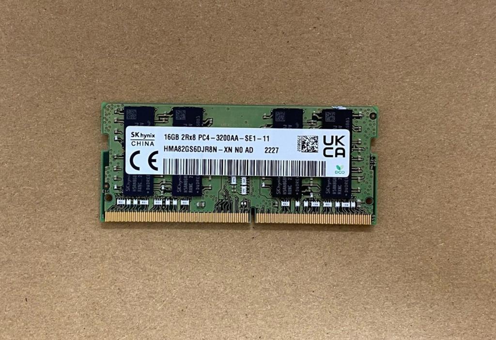 2x 16gb PC4 DDR4 3200AA sodimm geheugen. (Totaal 32GB), Computers en Software, RAM geheugen, Ophalen, Gebruikt, 32 GB, DDR4