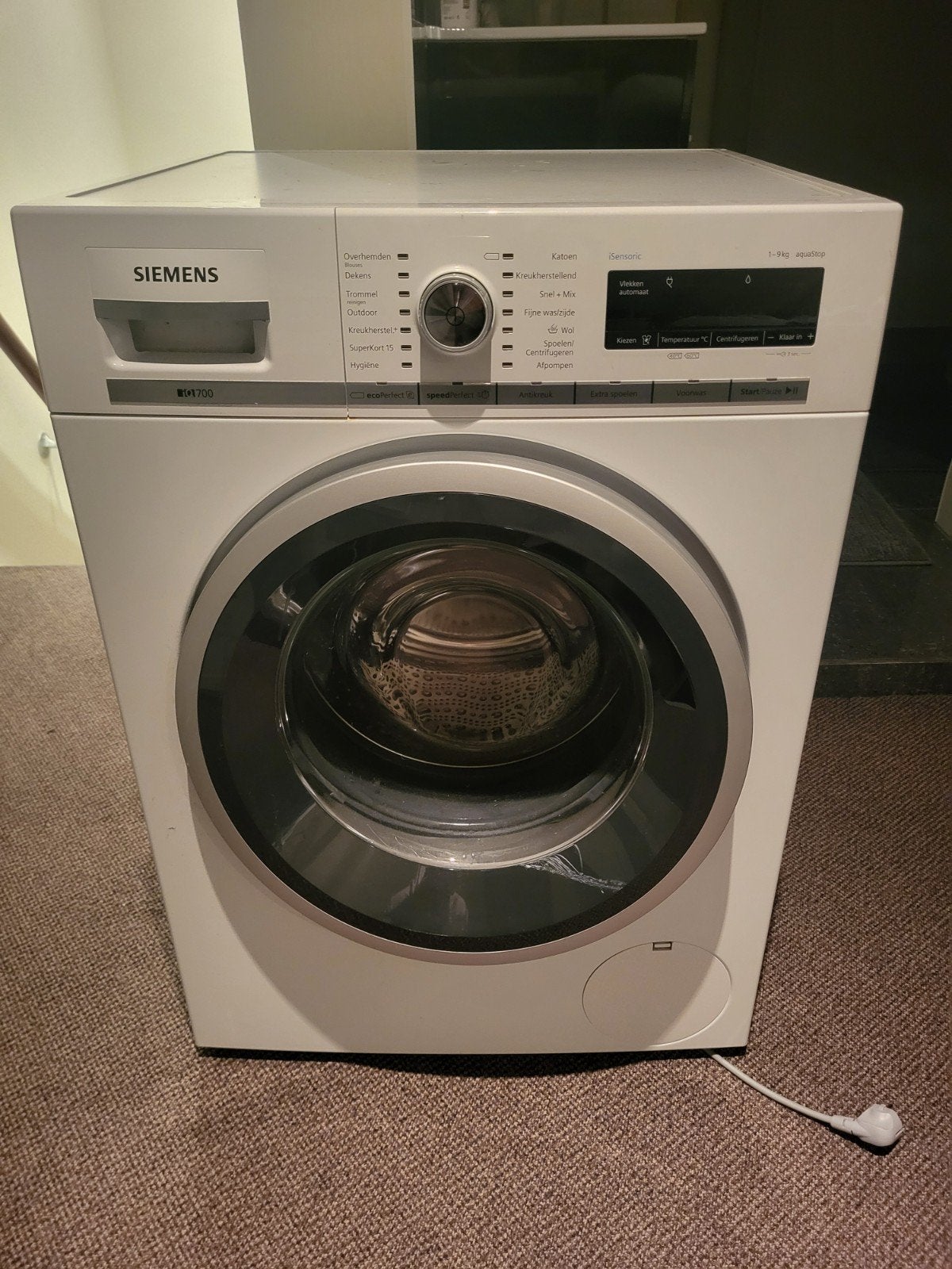 Siemens wasmachine - deur sluit moeilijk, Ophalen, Gebruikt, 1200 tot 1600 toeren, 85 tot 90 cm