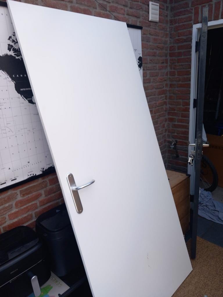 Berkvens Opdekdeur Rechtsdraaiend 930x2115mm + Stelkozijn, 80 tot 100 cm, 215 cm of meer, Binnendeur, Ophalen of Verzenden