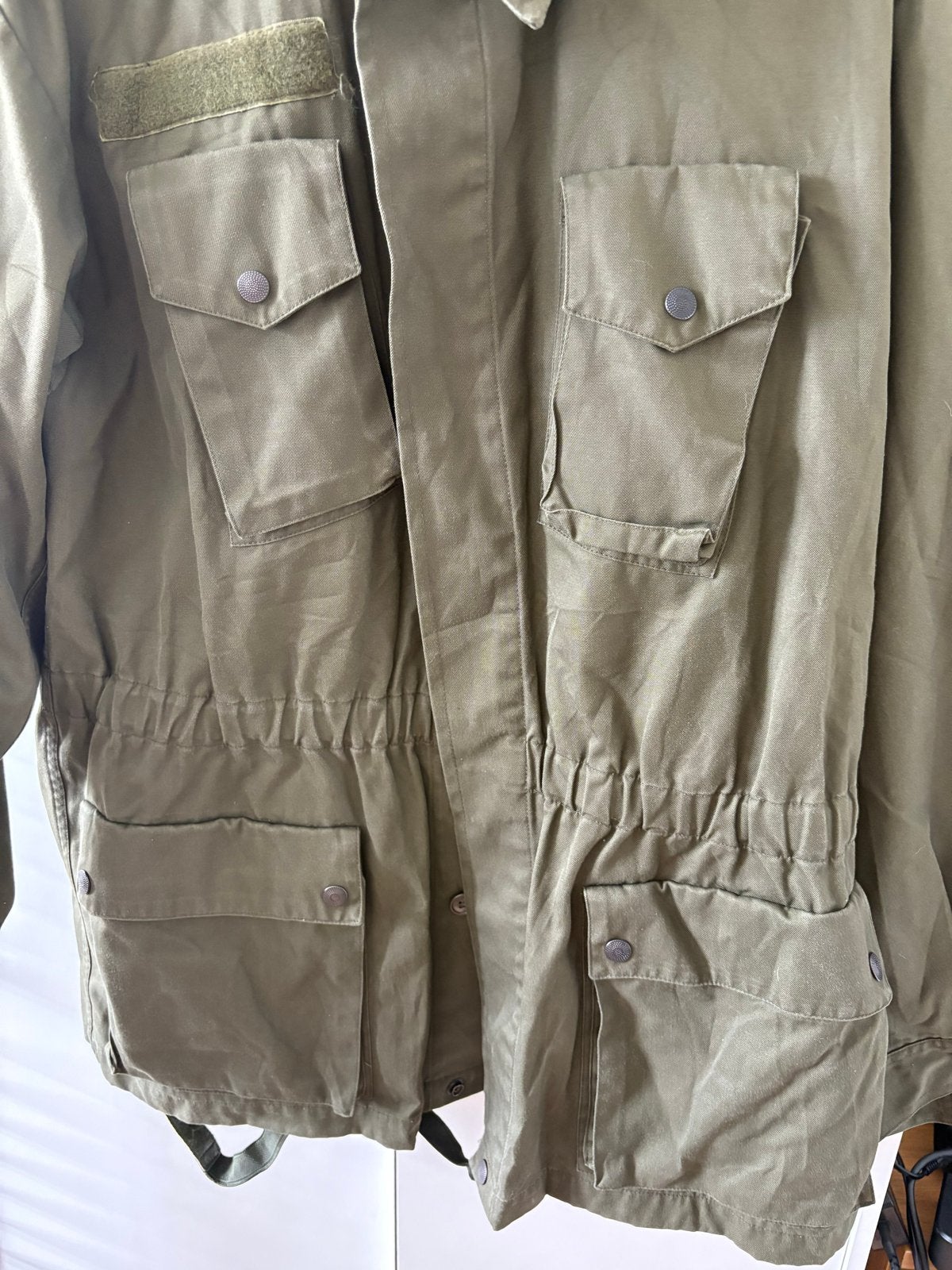 Vintage Italiaans Leger Jas - Maat L, Kleding | Heren, Ophalen of Verzenden, Gedragen, Maat 52/54 (L), Groen