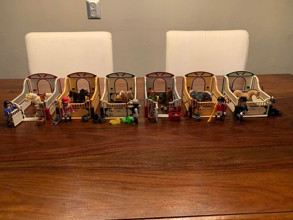 Playmobil 5111, 5110, 5108, 5109, 5112 en 5107, Kinderen en Baby's, Speelgoed | Playmobil, Ophalen of Verzenden, Gebruikt, Complete set