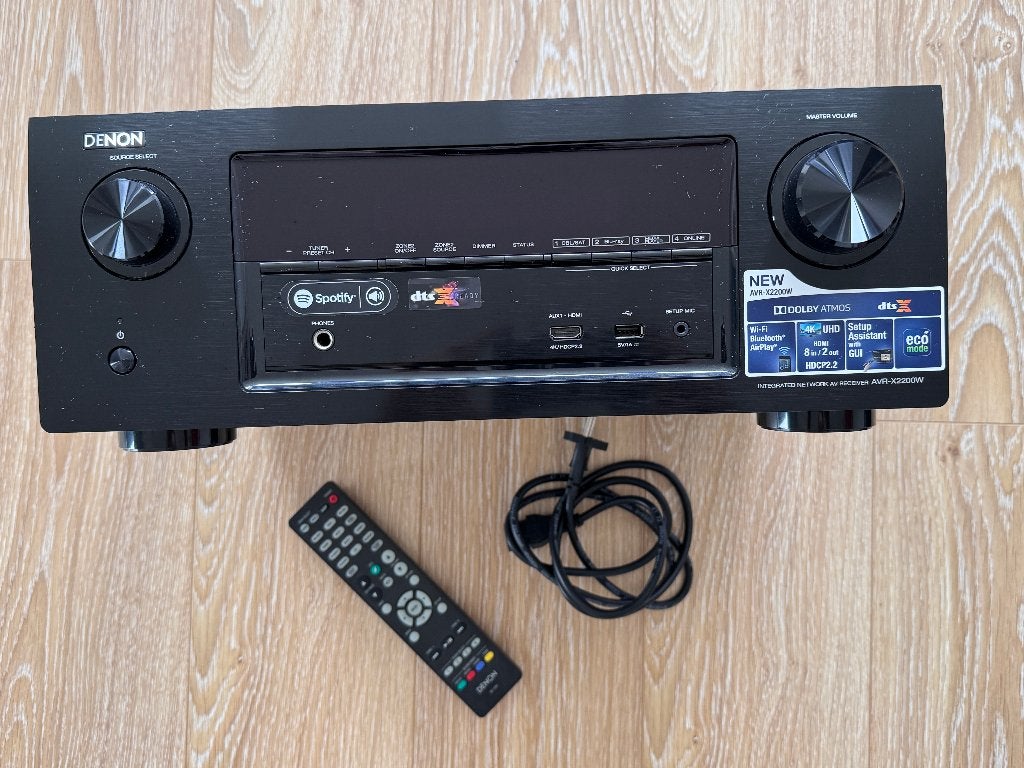 Reciever Denon AVR-X2200W, Ophalen of Verzenden, Zo goed als nieuw, 120 watt of meer, Denon