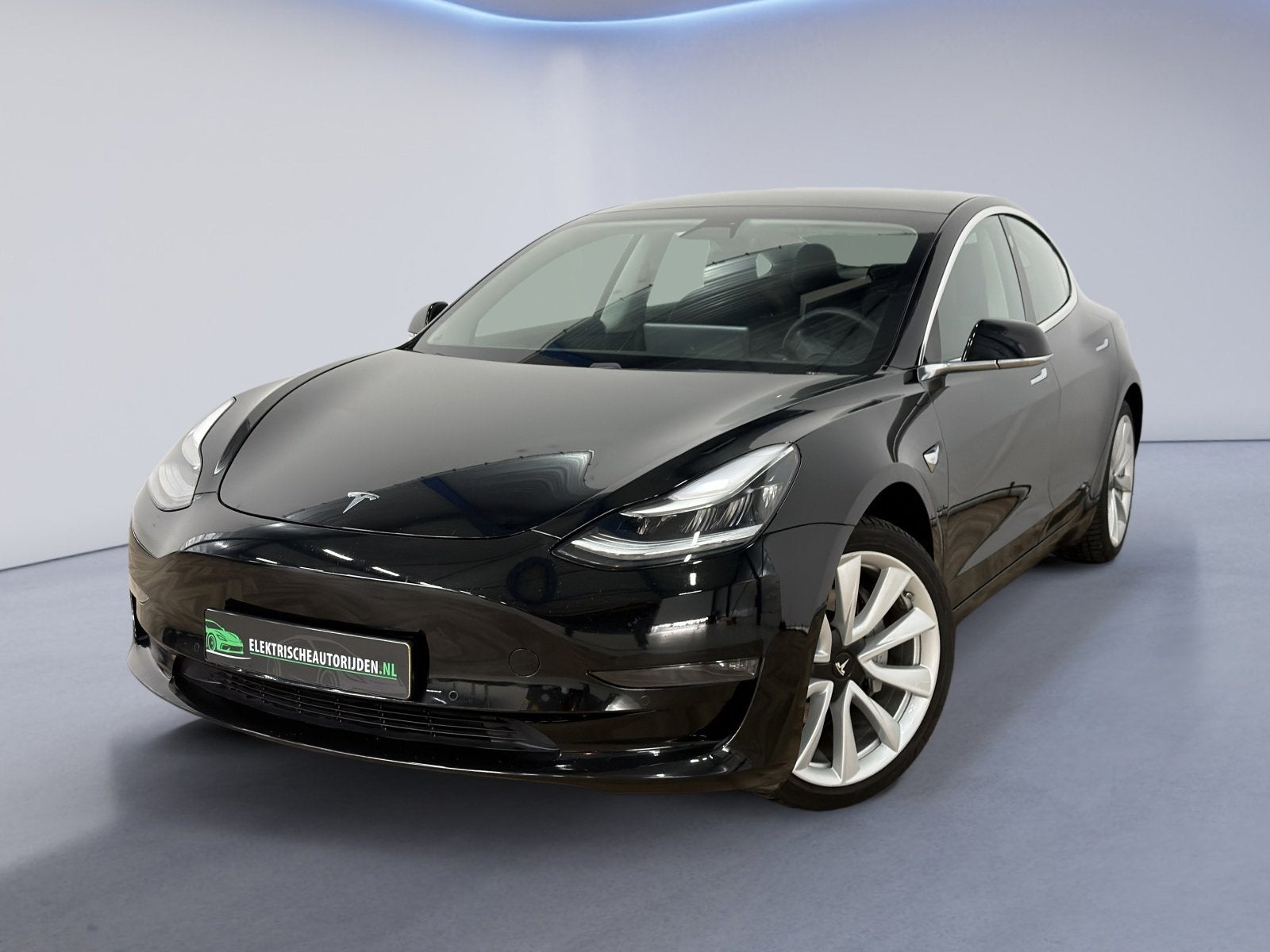 Tesla Model 3 Long Range AWD 75 kWh|LEDER|NAP|INRUIL MOGELIJ, Auto's, Automaat, Zwart, Onderhoudsboekje, 84 €/maand