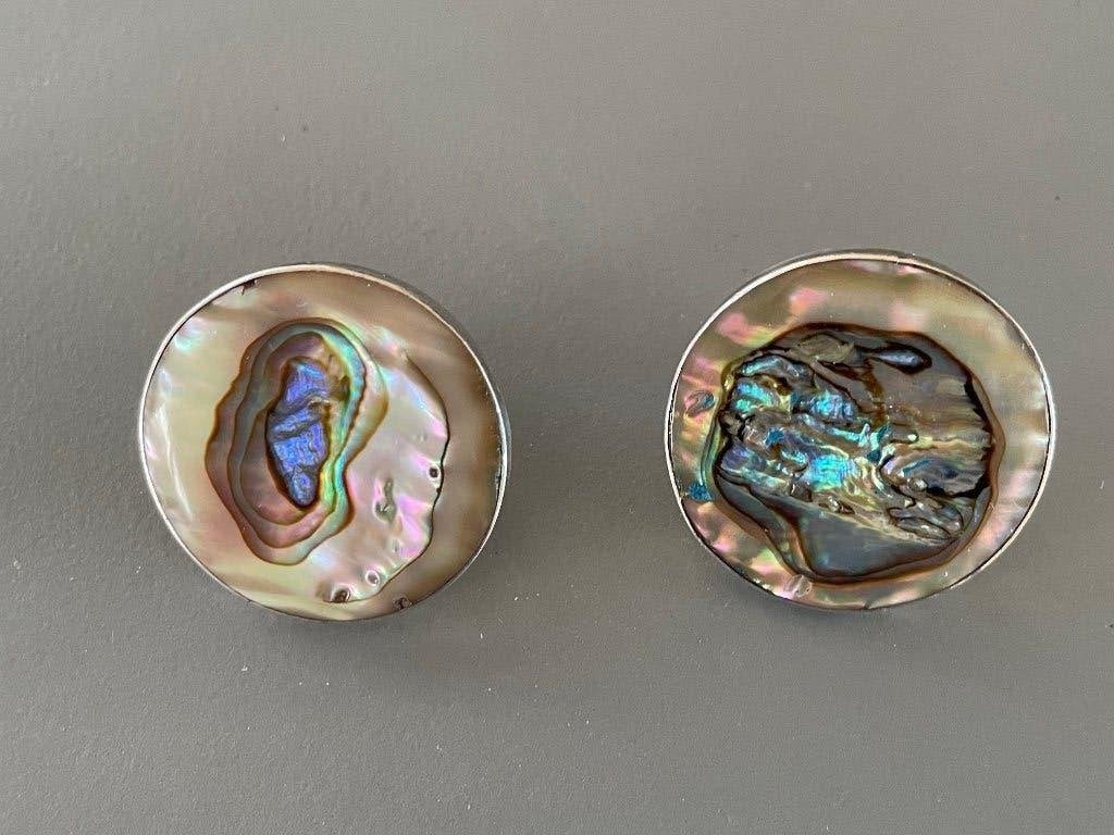 Parelmoer oorbellen | Mexico, Ophalen, Zilver, Oorbellen
