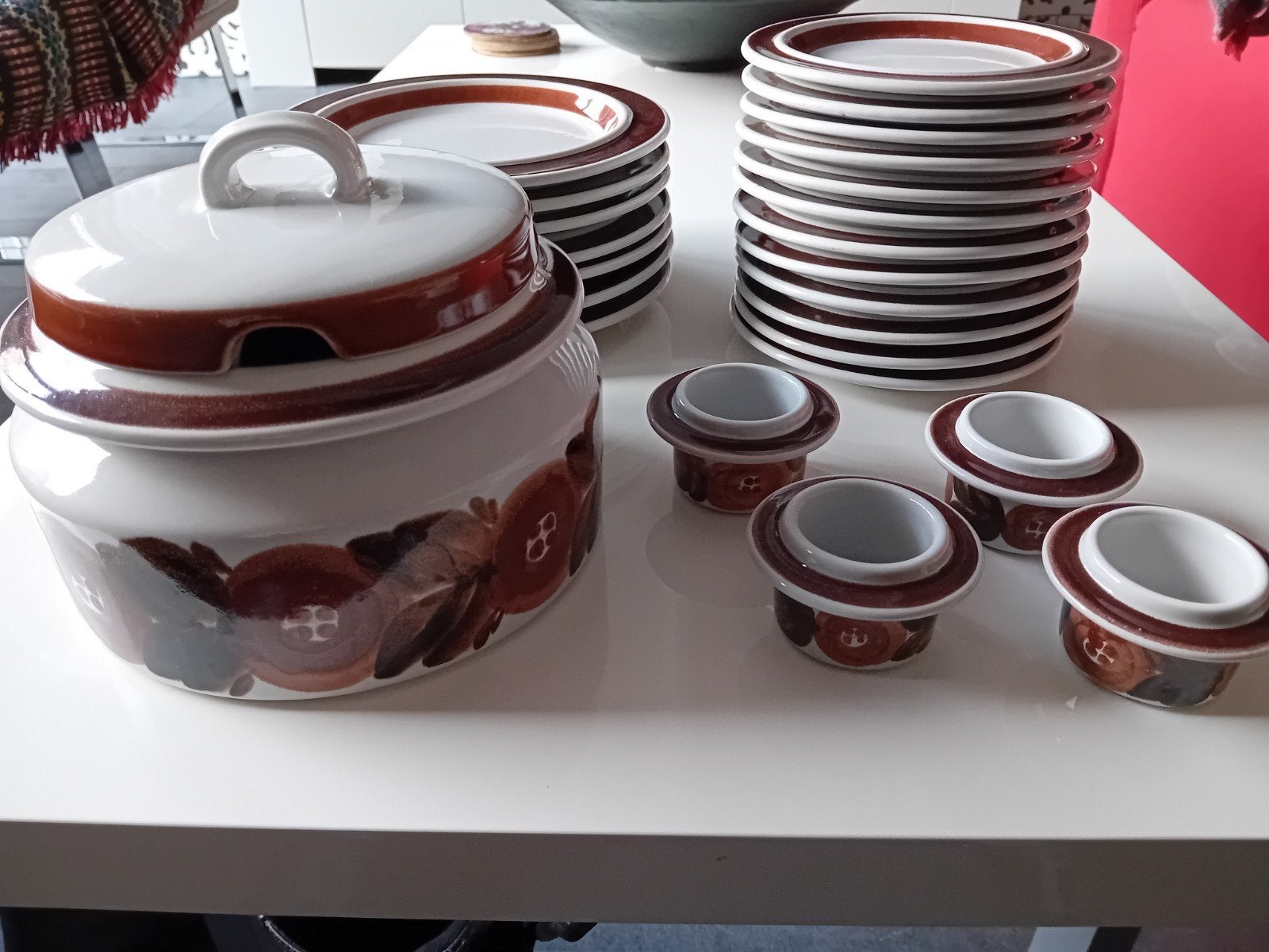 Servies Arabia Rosmarin Finland Design Ulla Procopé puntgaaf, Ophalen of Verzenden, Zo goed als nieuw, Overige stijlen, Aardewerk