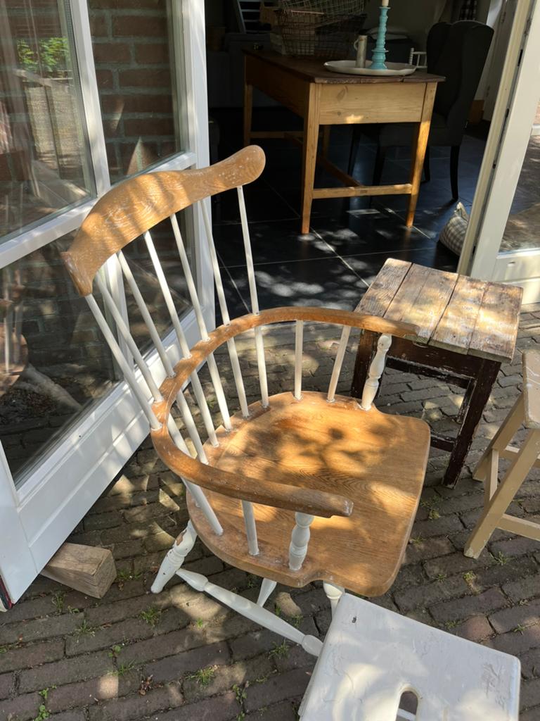 Brocante Houten Stoel, Ophalen