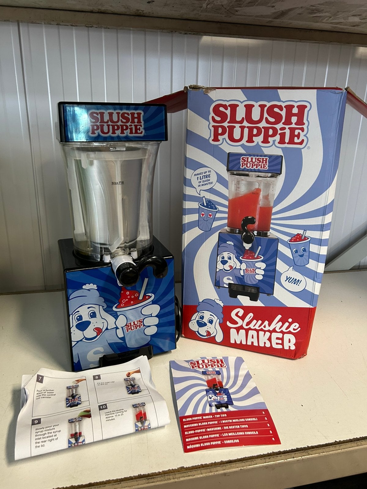Slushmachine, Ophalen, Zo goed als nieuw