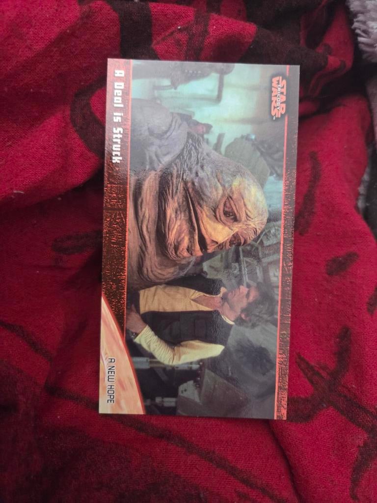 Star Wars Trading Card A Deal Is Struck / Escape, Verzamelen, Star Wars, Gebruikt, Overige typen, Ophalen of Verzenden