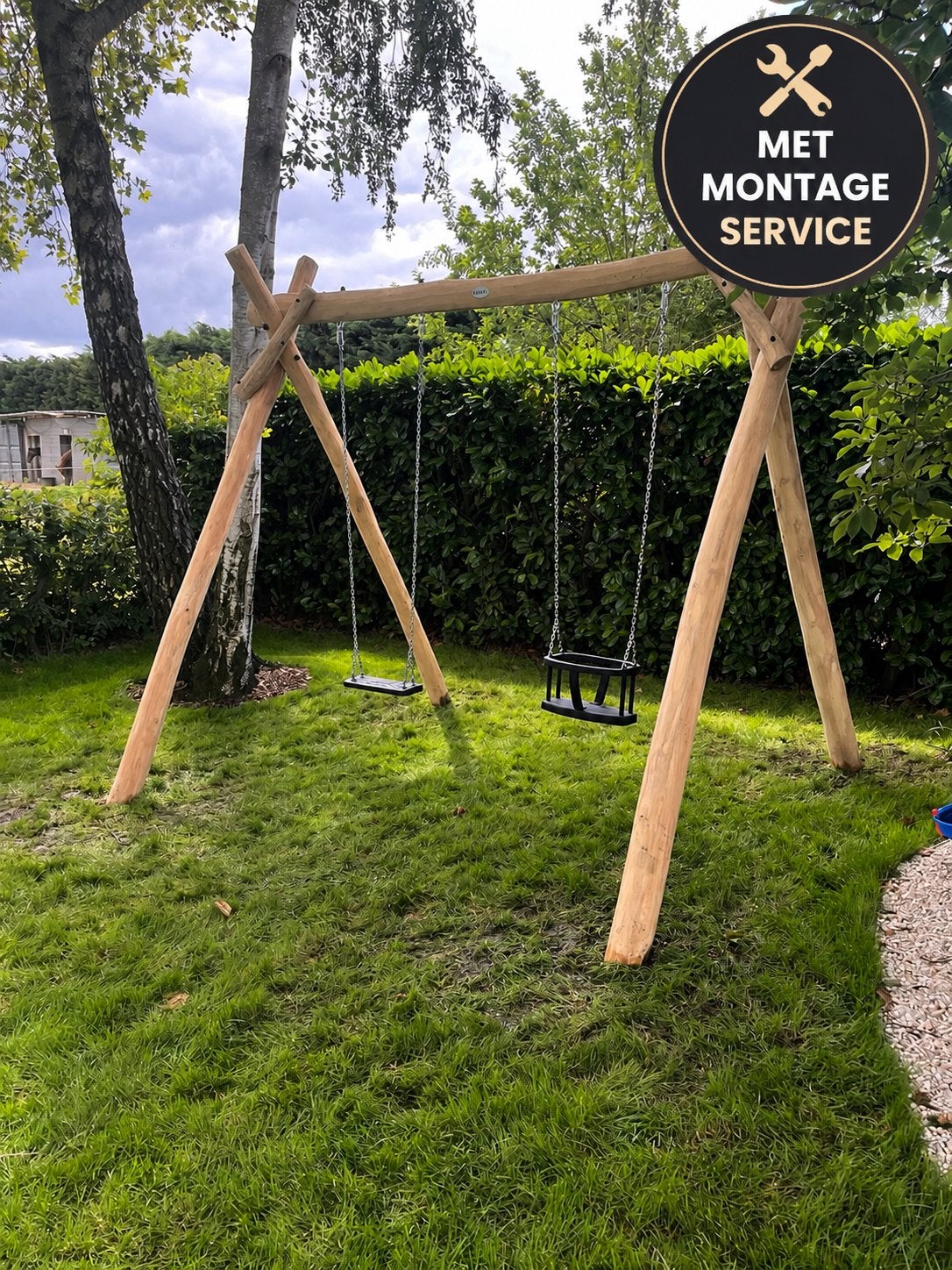 Robinia Schommel X-model – Duurzaam & Stijlvol Speelplezier, Kinderen en Baby's, Speelgoed | Buiten | Speeltoestellen, Ophalen of Verzenden