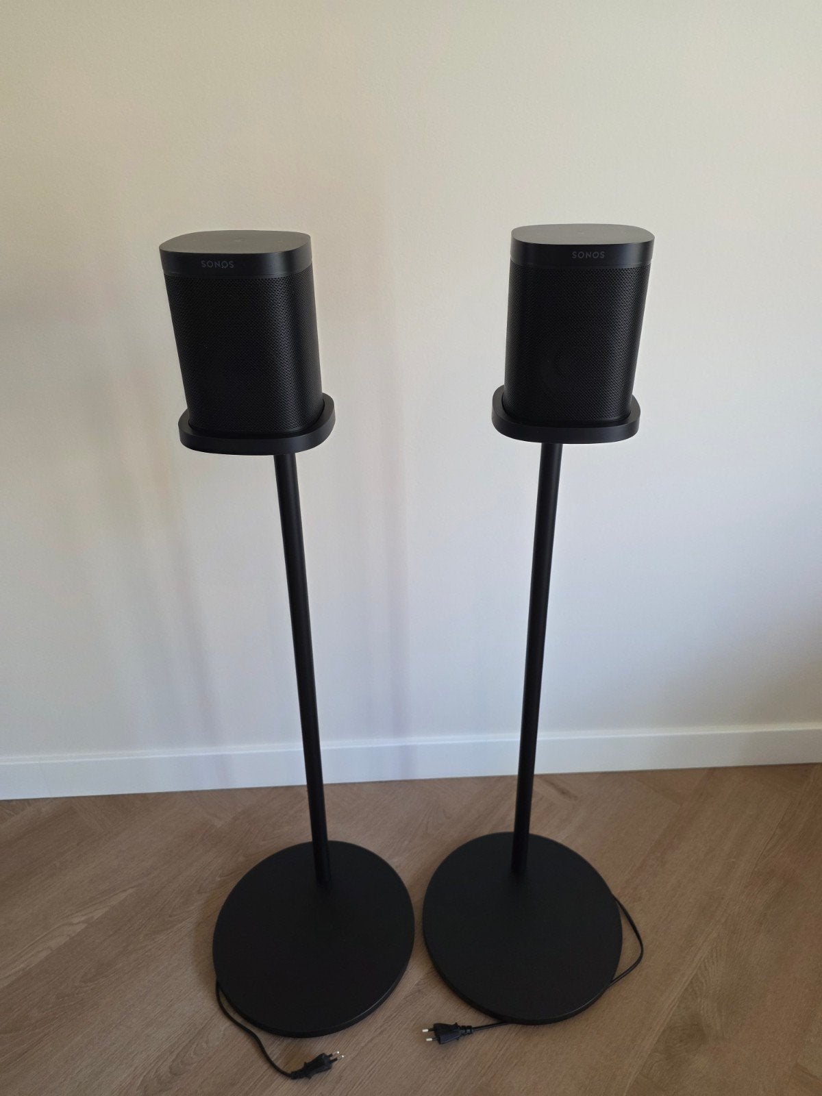 2x Sonos One SL | Zwart | Inclusief originele standaard