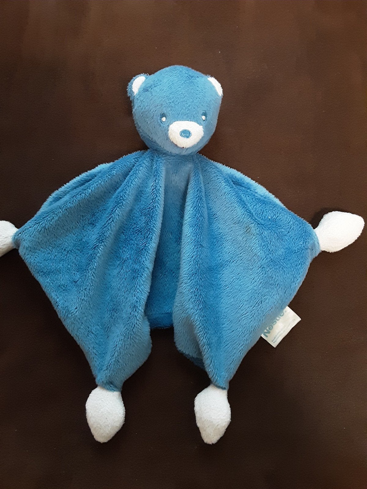 knuffel doekje blauw beertje, Ophalen of Verzenden, Zo goed als nieuw, Blauw, Beer