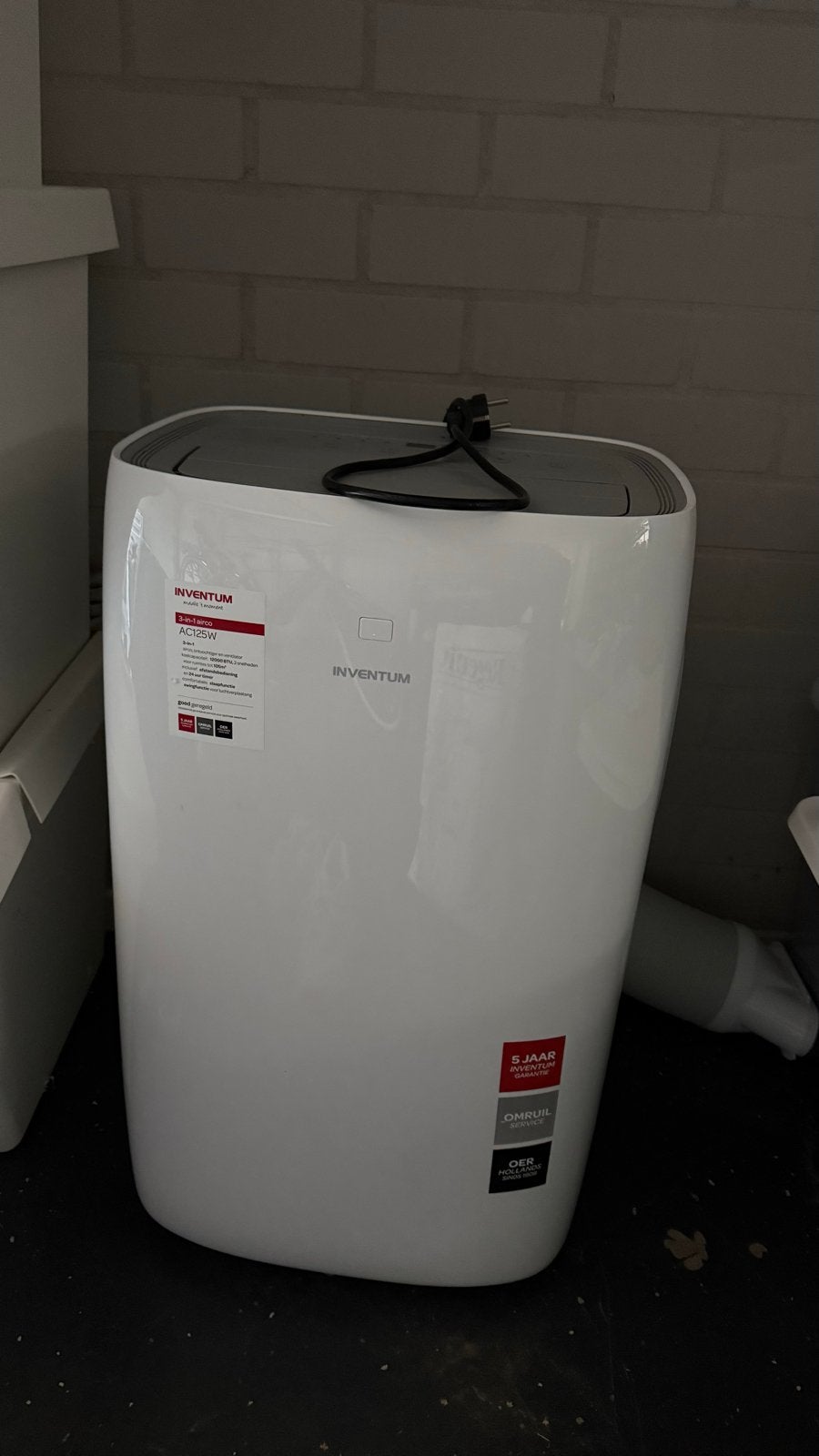 Inventum Mobiele Airco - Koelen, Ontvochtigen, Ventileren, Witgoed en Apparatuur, Ophalen, Gebruikt, Minder dan 60 m³, 3 snelheden of meer