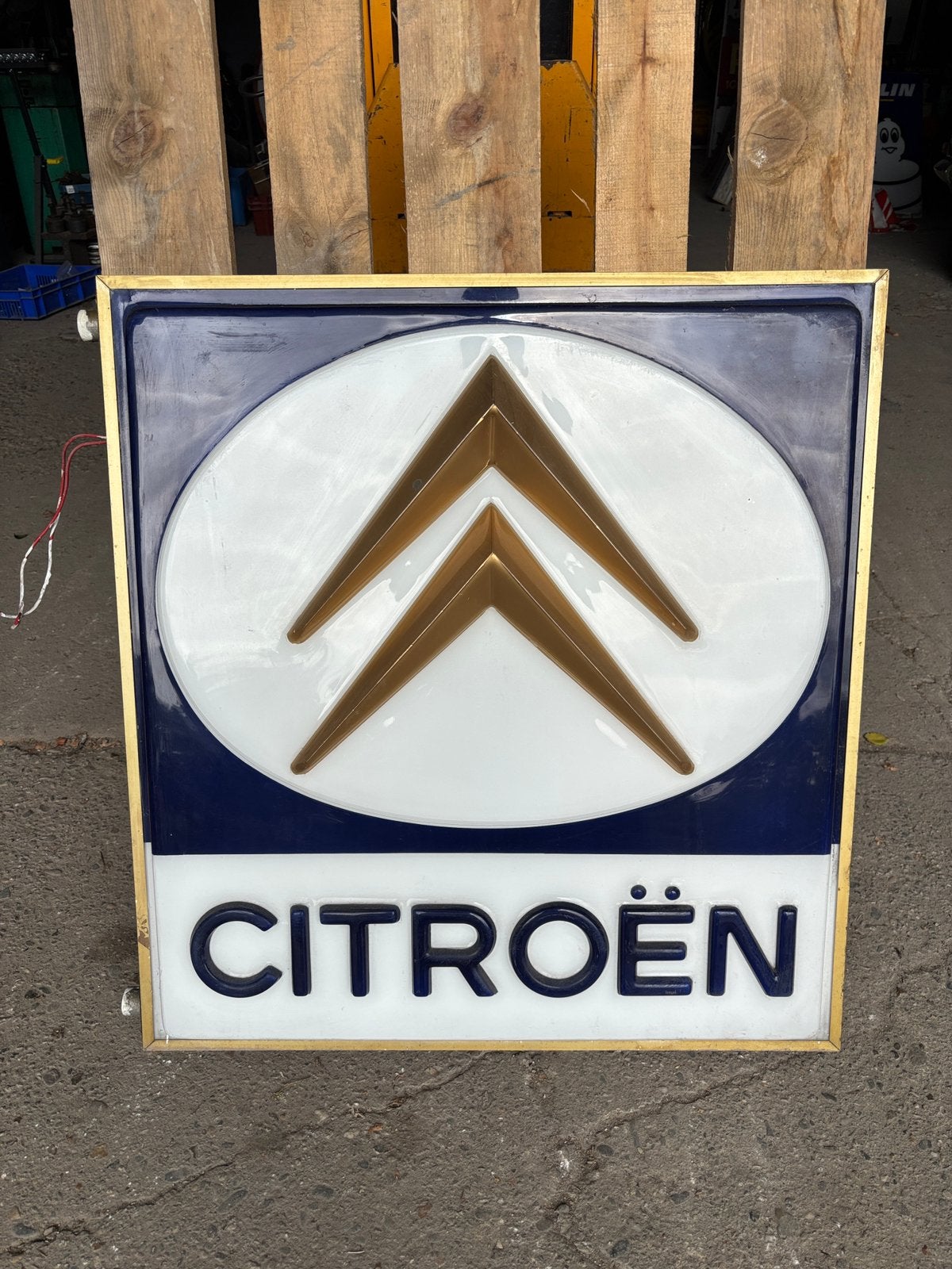 Citroen lichtbak 80x75 cm 220V Werkende staat, Ophalen, ., Lichtbak of (neon) lamp, Zo goed als nieuw