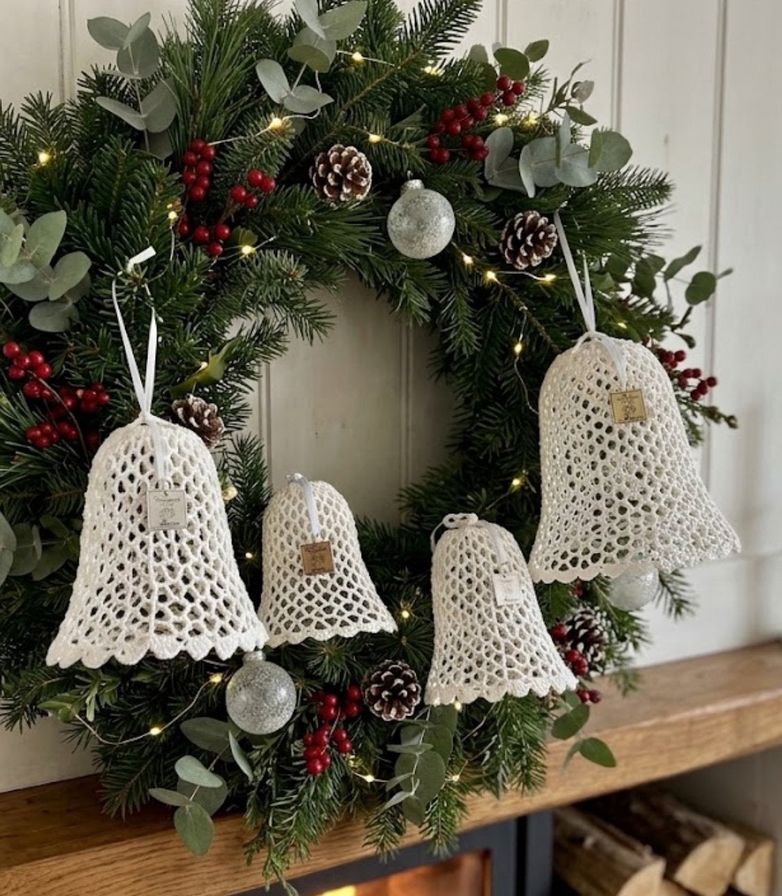 Riviera Maison kerst klokjes gehaalt wit, Ophalen of Verzenden