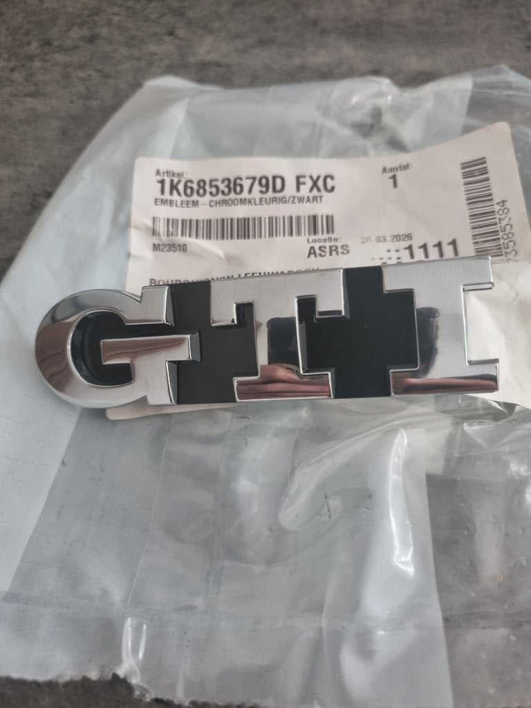 Golf 6 GTI embleem origineel, Ophalen of Verzenden
