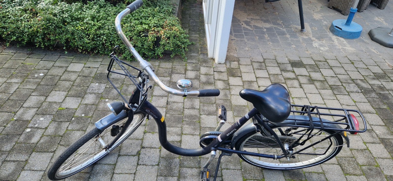 nette  donkerblauwe Sparta lage damesfiets., Fietsen en Brommers, Ophalen, Terugtraprem, Sparta, 47 tot 50 cm