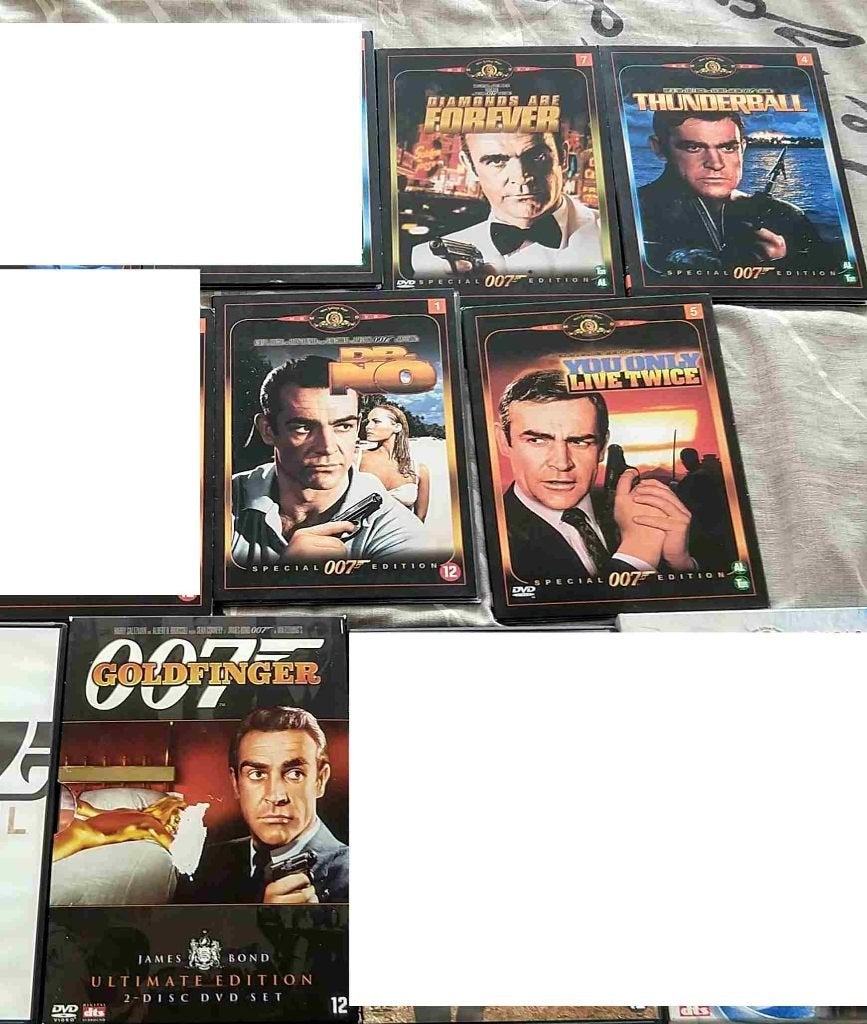 Sean Connery DVD 's VHS-video - hoeft niet in 1 koop, Cd's en Dvd's, Alle leeftijden, Ophalen of Verzenden, Zo goed als nieuw