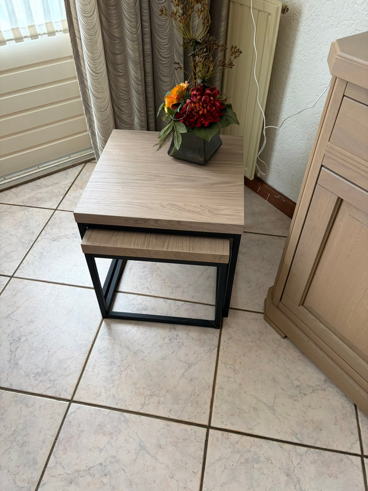 Bijzettafels, Minder dan 55 cm, Rond, Zo goed als nieuw, Ophalen