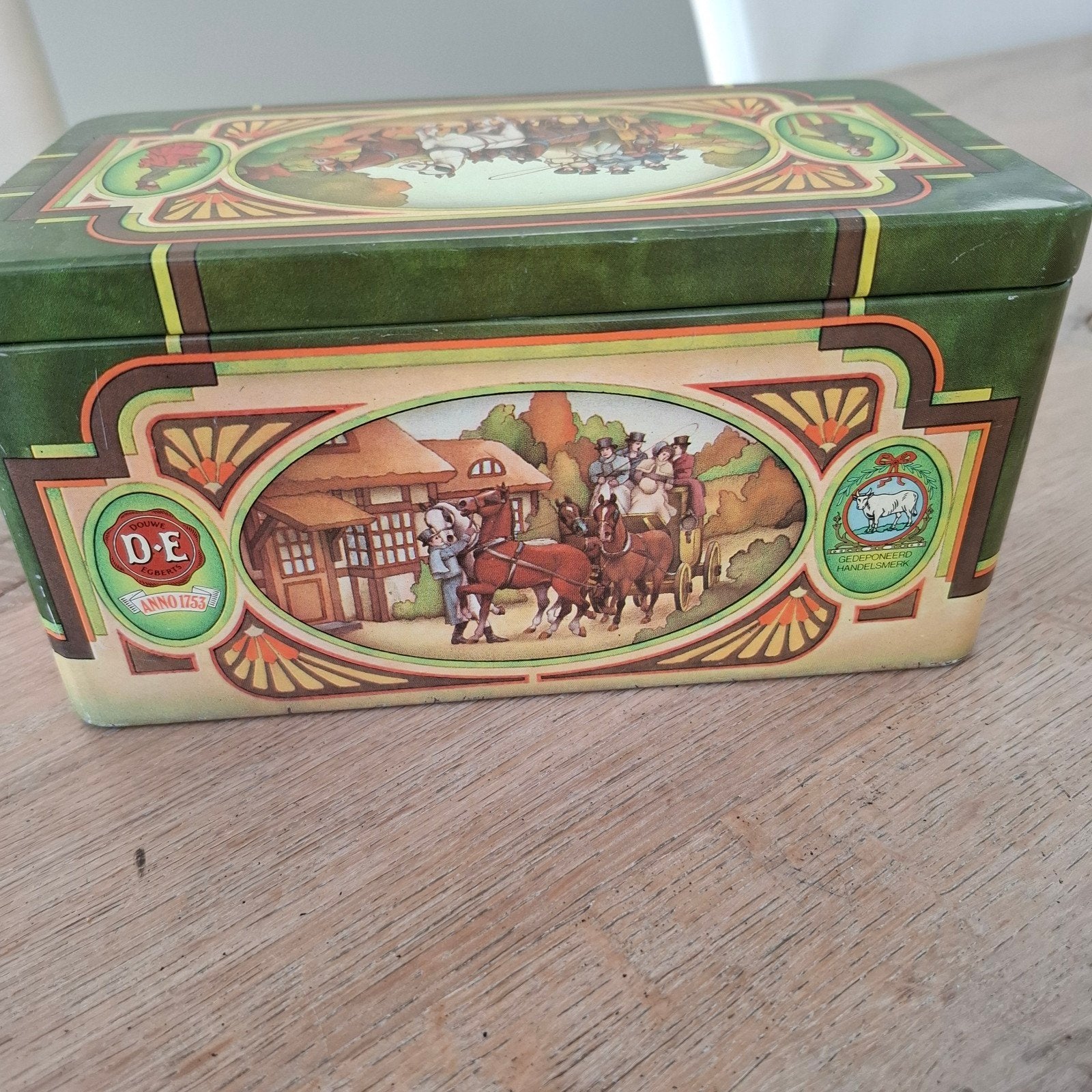blik douwe Egberts pickwick thee, Verzamelen, Blikken, Ophalen of Verzenden, Gebruikt, Thee, Pickwick