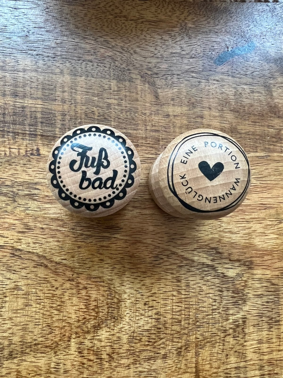2 houten stempels - nieuw, Ophalen of Verzenden, Nieuw, Hout, Knutselmateriaal