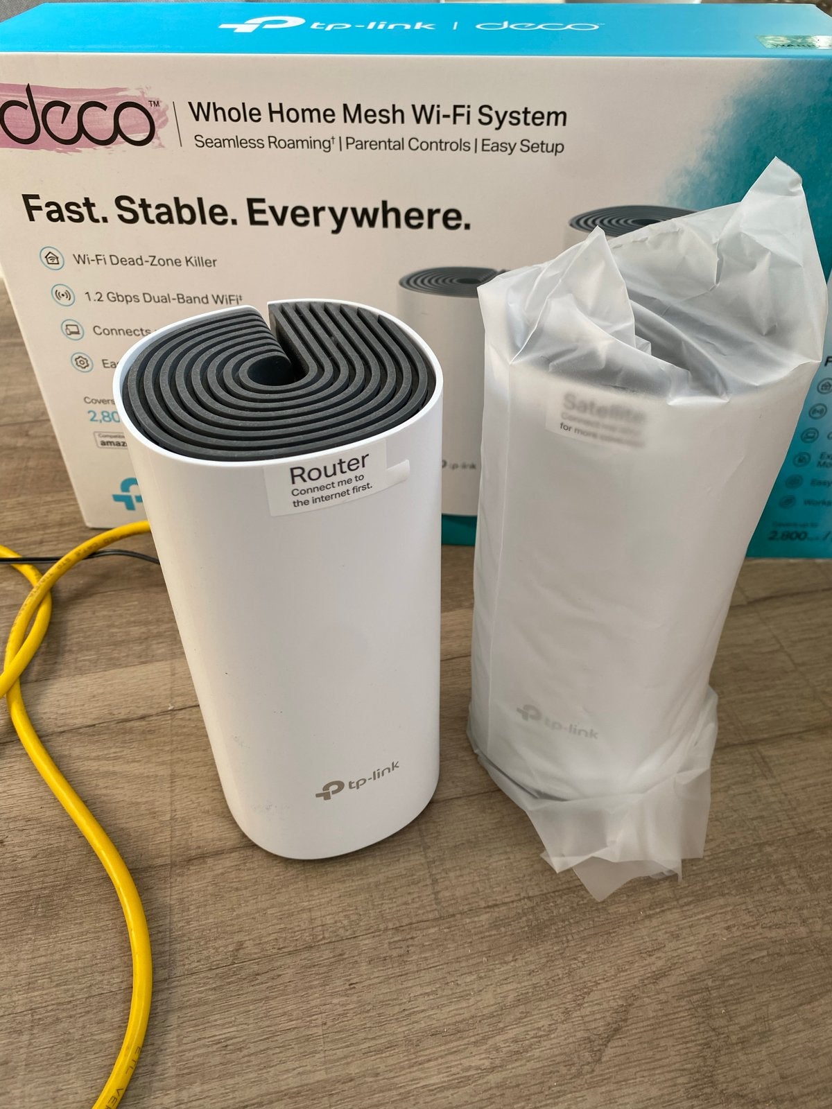 TP-Link Deco E4R AC1200 Whole Home Mesh Wi-Fi Systeem, Ophalen of Verzenden, Zo goed als nieuw, Router