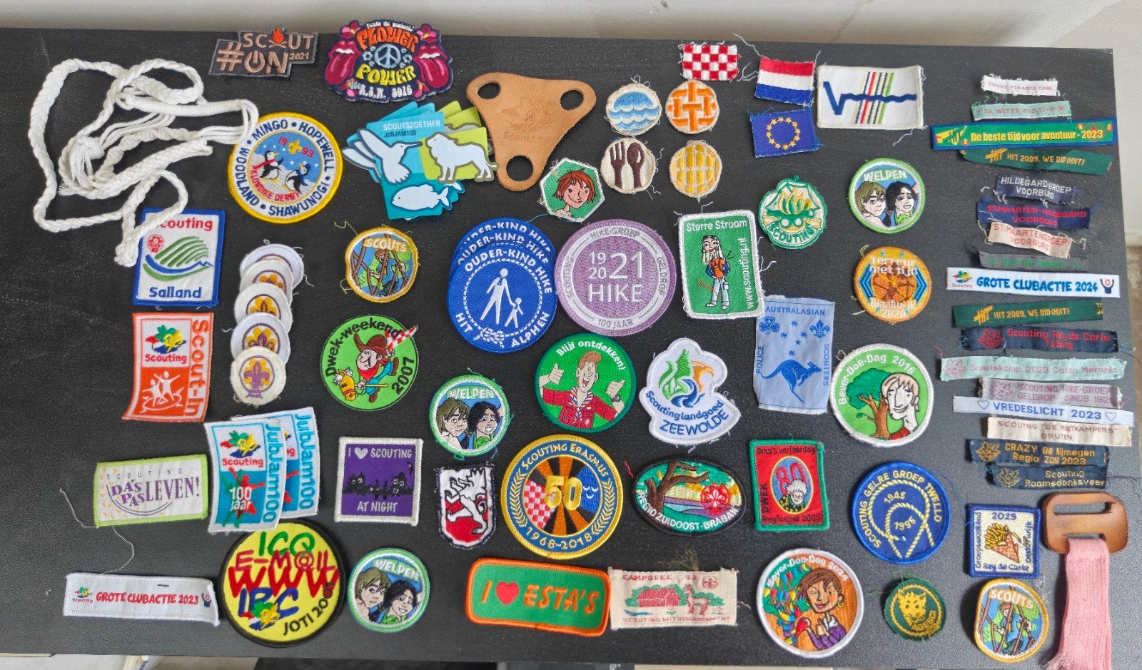 Grote collectie Scouting insignes en badges, Verzamelen, Embleem, Speld of Insigne, Nieuw, Ophalen of Verzenden, Nvt