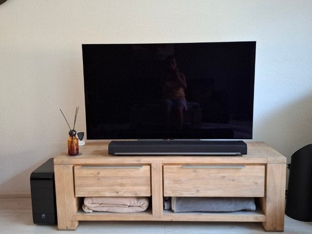TV meubel Henders & Hazel Buckley serie, Ophalen, Gebruikt, 100 tot 150 cm, Minder dan 100 cm